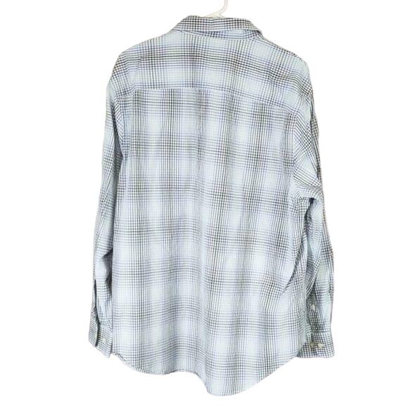 Perry Ellis Multicolor Plaid Cotton Long Sleeve Button Up Shirt Men's XXL - Picture 2 of 5